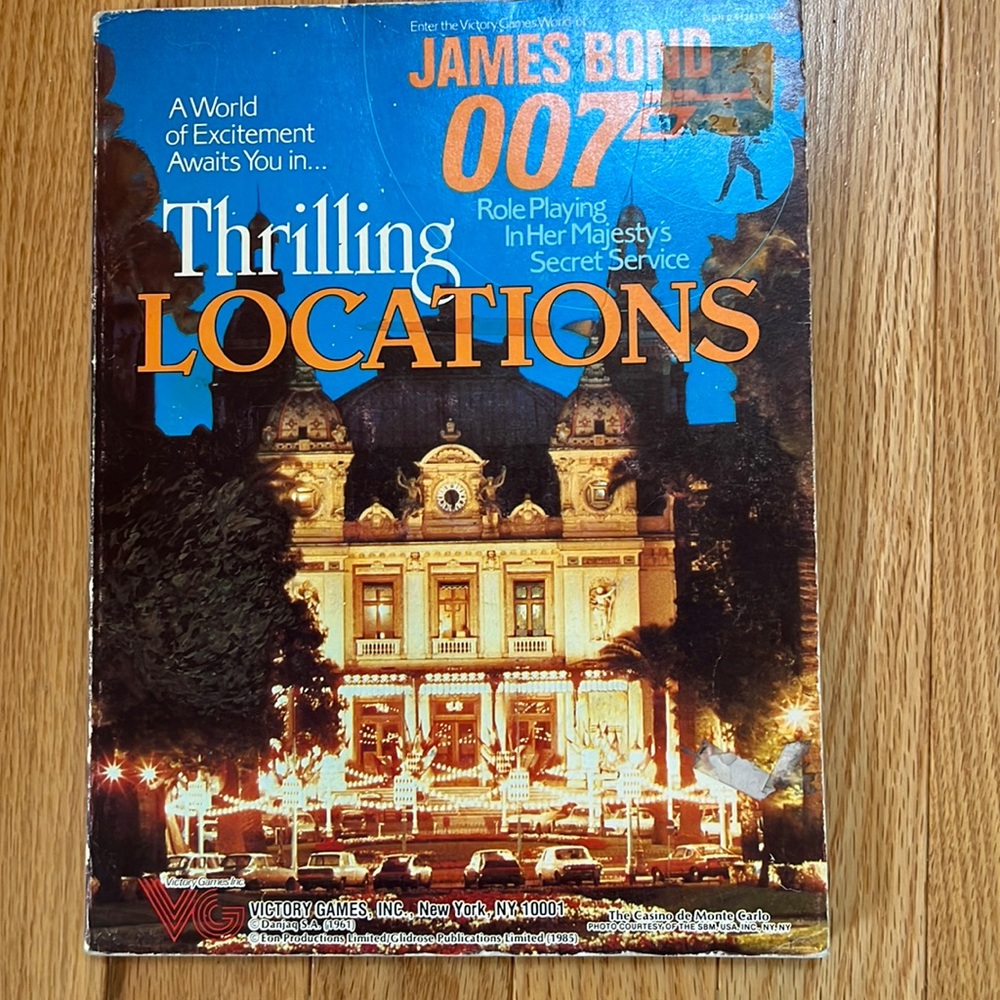 James Bond 007 - Victory Games - Thrilling LOCATIONS : Excitement Awaits…